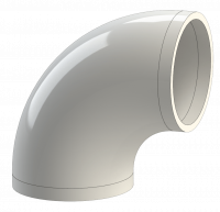 PVDF 001 отвод короткий 90 град