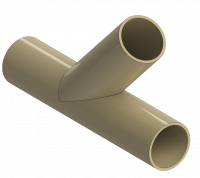 PP 325 тройник 45 град cегментированный