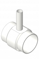 35307_Tee reduced_-_PVDF UHP natural