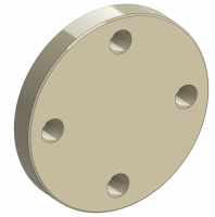 PP 045 Фланец глухой grey 4 отв.