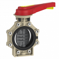 Praher_K4_butterfly_valve_LugType_PVC-U_hand_lever