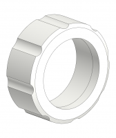 35.024_Union nut_spare part Union 024-A_PVDF UHP